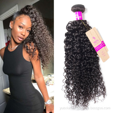 Grade 10A Pure Virgin Hair Cuticle Aligned Brazilian Hair Curly Wave Hair Extension with 4x4 Lace Closure for Women